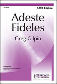 Adeste Fideles SATB choral sheet music cover Thumbnail